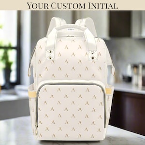 Personalized Diaper Bag Minimalist Diaper Backpack Custom Name Unisex Baby Shower Gift Waterproof Mommy Bag Backpack Baby Name Gifting Idea