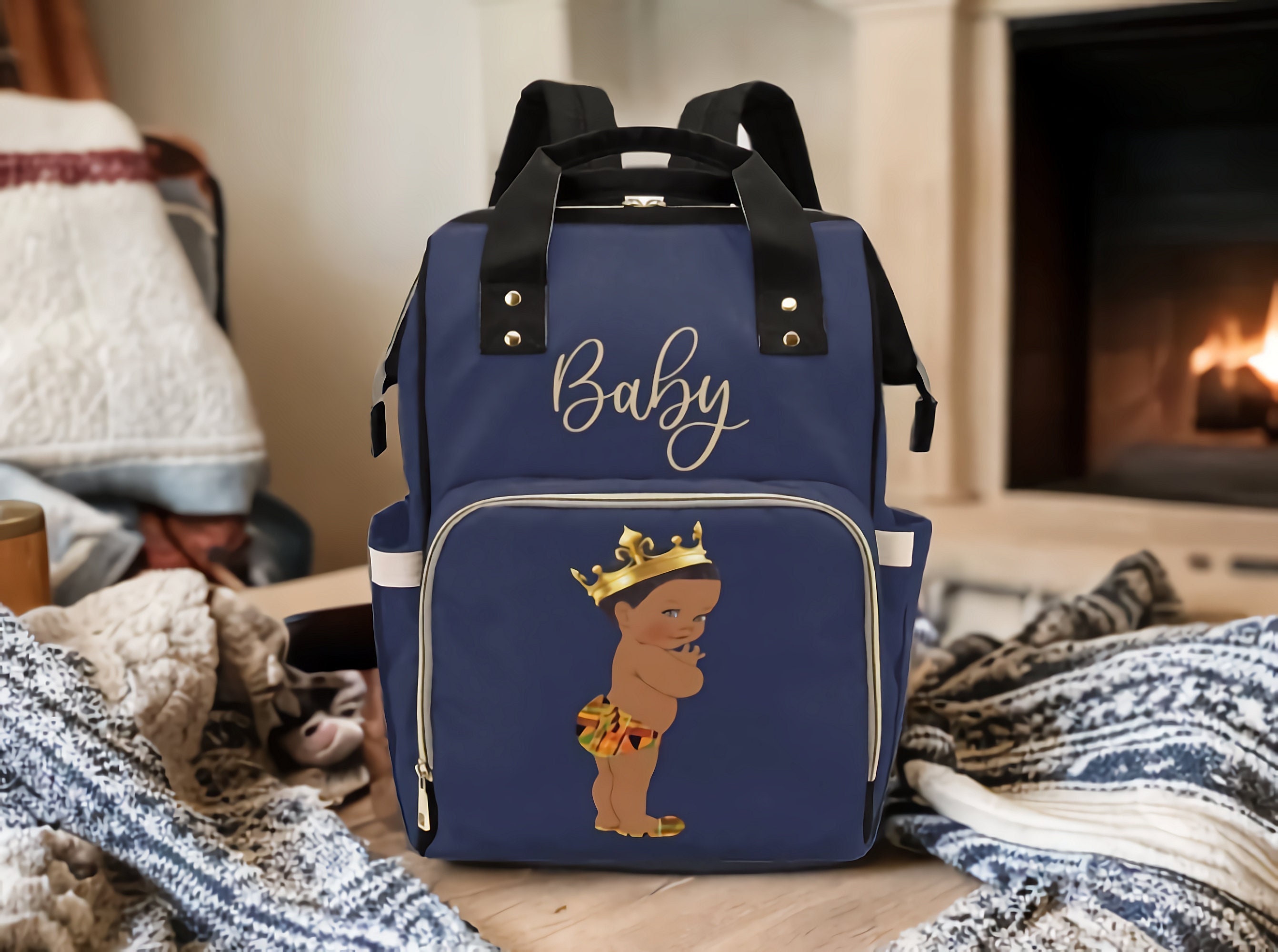 Disney Designer Diaper Baby Bags For Mom Waterproof Mommy Backpack