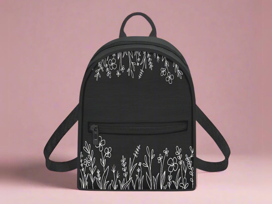 etsy mini backpack Mini Backpack Wildflowers for Mom Floral Miniature Backpack Gift for Mother  Birthday Mini Purse Gifting Idea Mothers Day Flowers Purse Bag