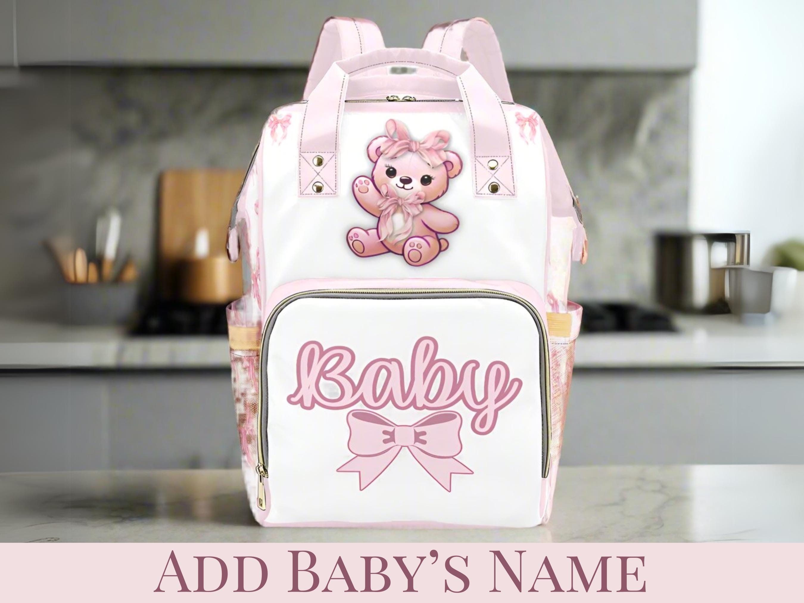 Personalized Diaper Girl Diaper Bag Backpack Personalized Purple