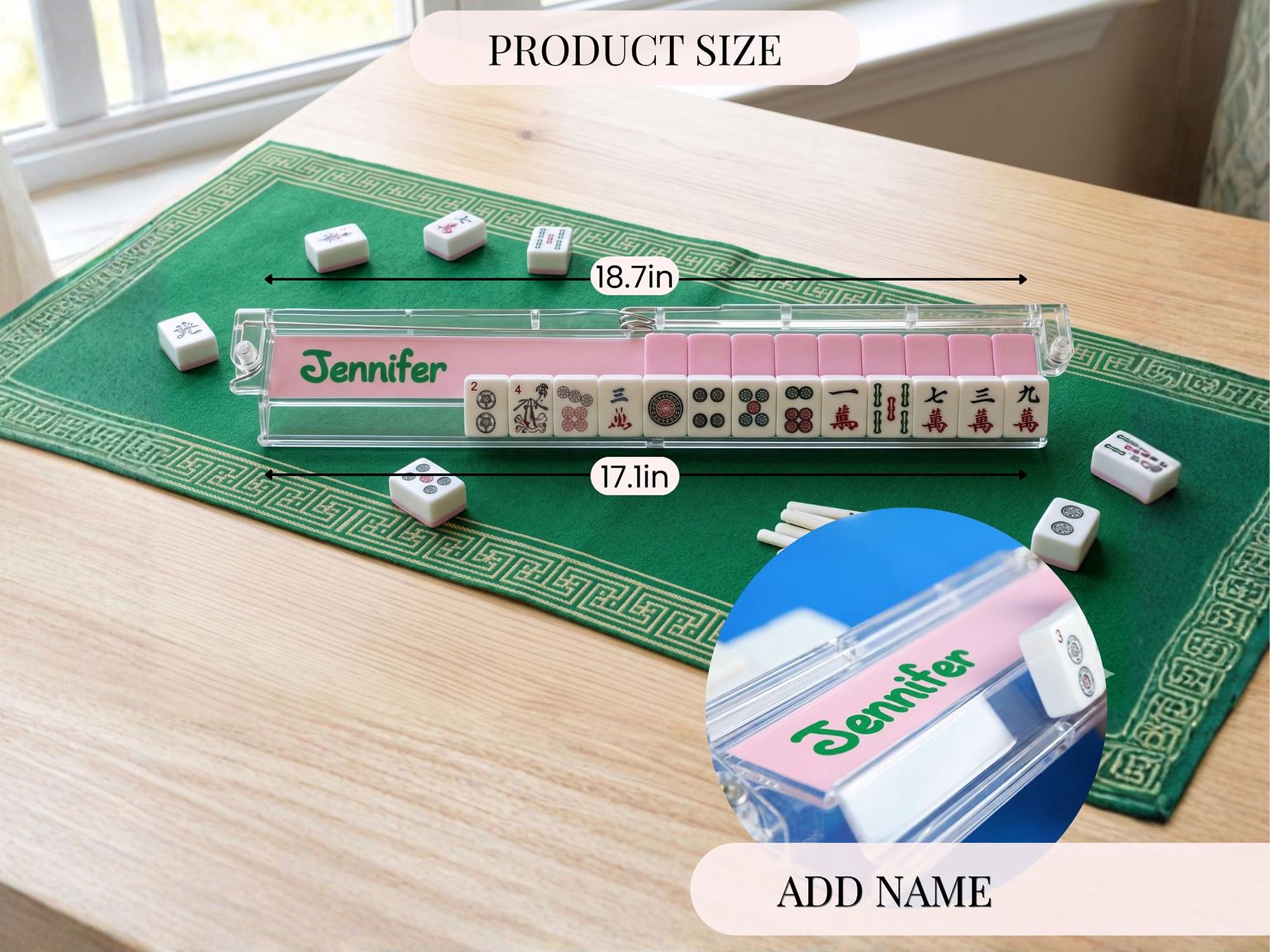Mahjong Tile Pusher Rack Custom Player Name Set of 4 Personalized ...