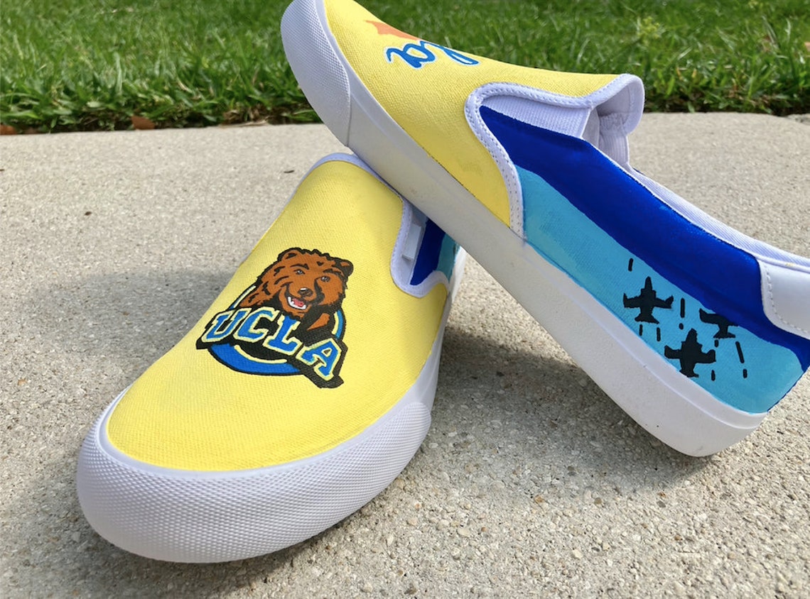 UCLA Custom Shoes Etsy