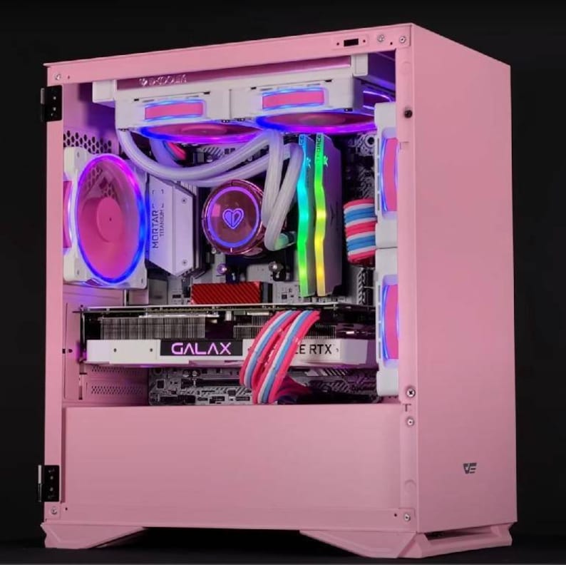 Gaming PC Pink Etsy