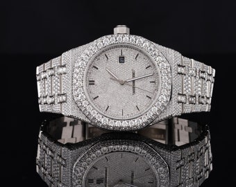 Moissanite watch | diamond watch | iced out watch | hip hop watch | luxury watch | iced out | automatic watch | watches for men | watch