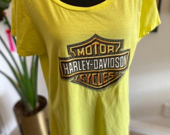 Harley-Davidson Bar & Shield Sturgis T-Shirt | Bright Yellow |  Women's | Large