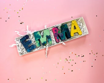 Personalized Crayon Letter Name