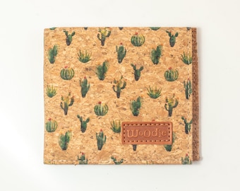 Cork Wallet / Vegan Wallet / Unique Artwork