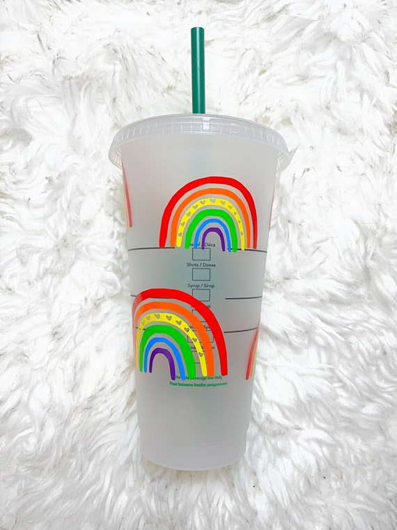 Boho Rainbow Starbucks Cup, Rainbow Custom Starbucks Cup, Rainbow  Aesthetic, Rainbow Gift, Rainbow Starbucks Cup, Teacher Gift, Colorful -  Etsy