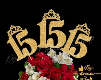 Mis Quince Birthday Centerpiece, Quinceañera Birthday Centerpiece, Sweet 15 Centerpiece, 15th Birthday, 15 Centerpiece, Quinceanera, Tiara