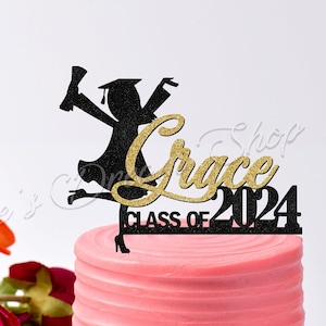 Adorno para tarta de graduación personalizado (clase de 2026), adorno para tarta personalizado, decoración de felicitaciones para personas mayores (2026), fiesta de graduación