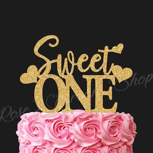 Sweet One Cake Topper, 1st Birthday Cake Topper,  One Cake Topper, First Birthday Cake Topper, First  birthday decorations, One Birthday