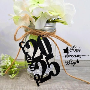 Class of 2025 Tags, Graduation  party decoration, Grad party decor 2025, Graduation Cutouts, Mason Jar Tags, Grad favors Graduation favors