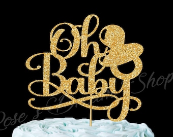 Oh Baby Cake Topper, Boy Baby Shower, Girl Baby Shower, Baby Shower cake topper, Gender reveal cake topper, Gender Neutral Cake Topper
