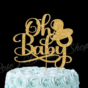 Oh Baby Cake Topper, Boy Baby Shower, Girl Baby Shower, Baby Shower cake topper, Gender reveal cake topper, Gender Neutral Cake Topper