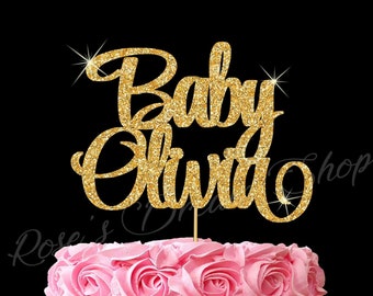 Custom Baby Shower Cake Topper, Personalized Baby Cake Topper, Custom Baby Name Topper, Baby Shower Decorations, Baby Shower cake topper