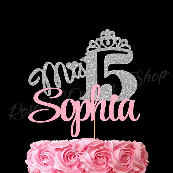 15 Cake Topper - Etsy