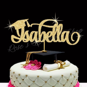 Custom Name Graduation Cake Topper Class of 2025 Cake Topper Graduation Party Decor Congrats Grad Name 2025 Personalized Grad Sign Grad Gift