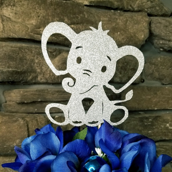 Elephant Centerpiece, Baby Shower Centerpiece, Boy Decoration, Elephant Theme Decorations, Animal Centerpiece, Gender Reveal Centerpiece