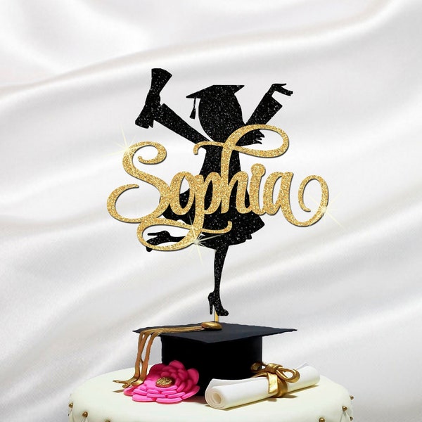 Personalized Graduation Cake Topper Class of 2024, Personalized Cake Topper, Congrats Decor Seniors Cake Topper Seniors 2024, Class of 2023