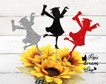 Class of 2026 Graduation centerpiece, Girl Centerpiece 2026 Sticks, 2026 Graduation, Senior Graduation Decor, Graduation Party Table Decor