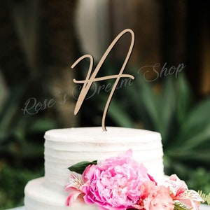 Monogram Wedding Cake Topper, Monogram Cake Topper, Custom Initials Cake Topper, Mr and Mrs Cake Topper, Rustic Wedding Cake Topper, Rustic