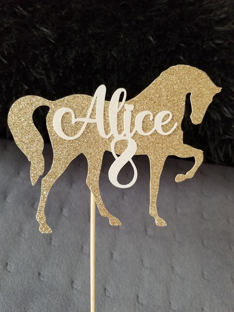 Custom Horse Cake Topper Birthday Cake Topper Horse Riding Etsy