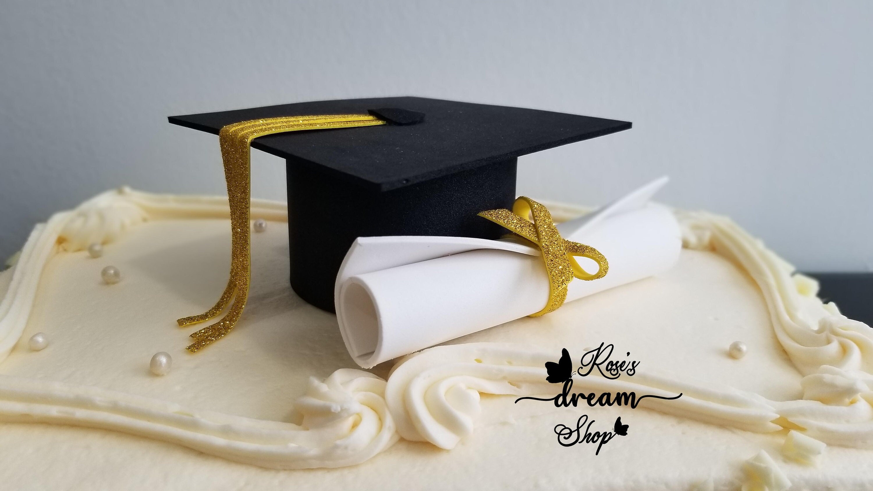 Class of 2024 Cake Topper, Congratualtions Grad 2024, Happy Graduation,  Congrats Grad Party Decorations Supplies Blue Glitter
