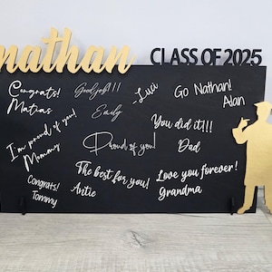 Guest Book Alternative Graduation, Personalized Grad Name Sign 2025 Graduation, Guestbook Grad Sign, Grad Party Class of 2025, Grad Decor