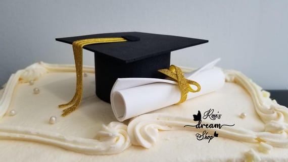 Graduation Cake Topper Class of 2026 Party Decorations, Graduation Cap and Diploma Cake Decor, Cake Decor, Grad Cap and Diploma, Grad 2026