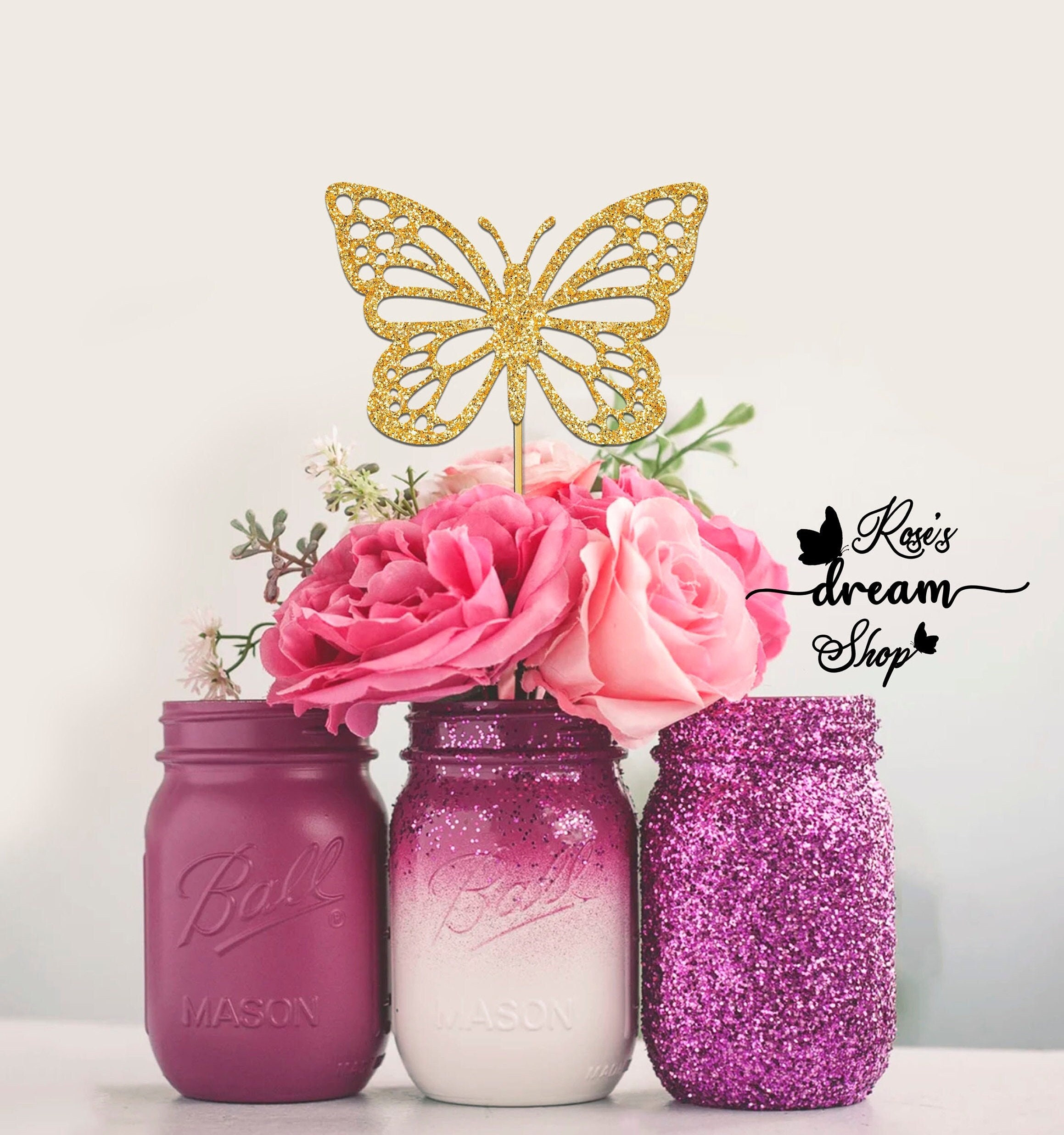 Butterfly baby shower cake decorations - Etsy México, image size:2318x2473