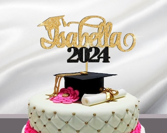 Graduation Cake Topper, Custom Name Class of 2026 Cake Topper, Graduation Party Decor, Congrats Grad Name 2026, Personalized Grad Sign