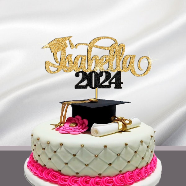 Buy Custom 2024 Graduation Cake Topper Name Class of 2024 Online In