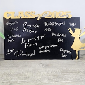 Graduation Guest book Sign Class of 2025, Personalized Grad Name Sign 2025 Grad Guestbook, Graduation Sign, Graduation Gifts for Her, Party