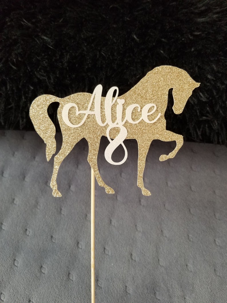 Custom Horse Cake Topper Birthday Cake Topper Horse Riding Etsy