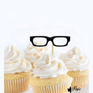 Glasses Cupcake Toppers, Eyeglasses Cupcake Toppers, Optometrist Graduation Party Decor, Ophthalmologist , Optometrist Retirement Party