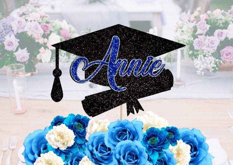 Personalized Graduation Cake Topper Class of 2024, Personalized Cake Topper, Congrats Decor Seniors Cake Topper Seniors 2024, Class of 2023 image 1
