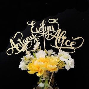 Personalized Name Centerpiece Sticks, Custom Name, Name Sticks, Mason Jar Centerpiece, Customized Name, Birthday Centerpiece, Graduation