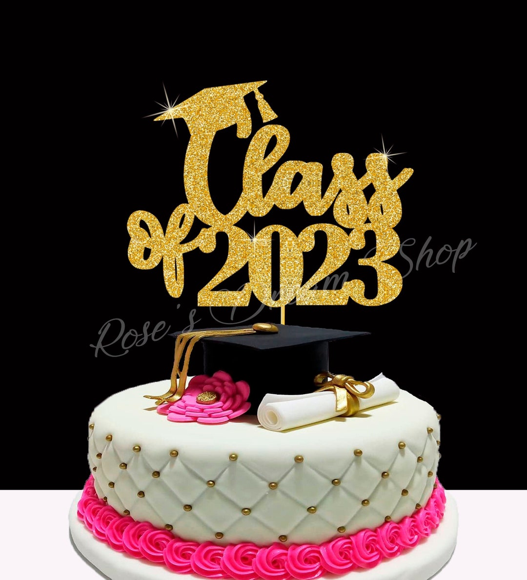 Class of 2024 Cake Topper, Graduation Party Decorations 2024, 2024