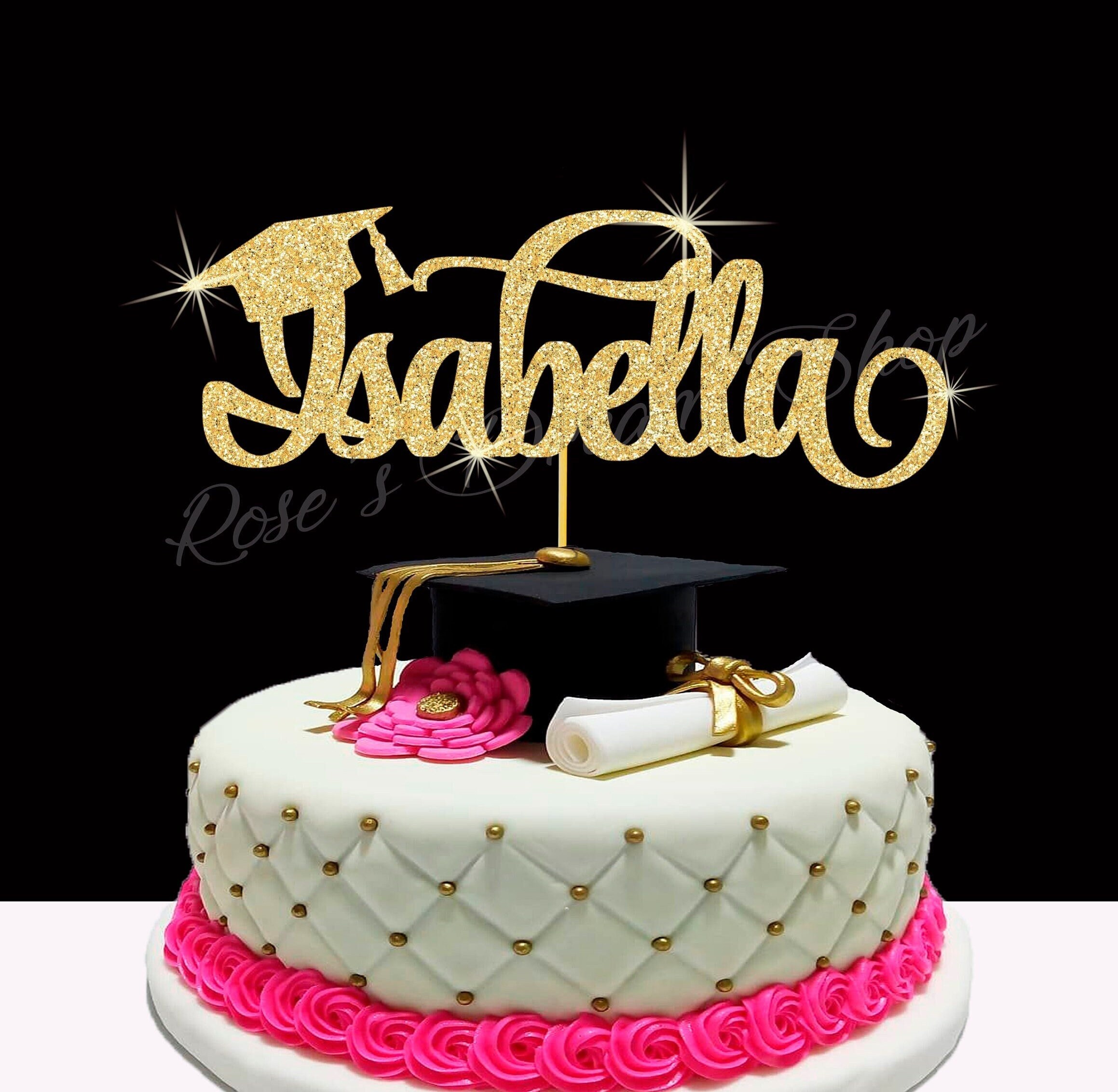 Custom Name Graduation Cake Topper Class of 2023 Cake Topper Etsy