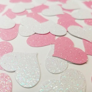 Confeti de corazón, decoración de fiesta de baby shower, decoración de mesa, favor de fiesta, boda de dispersión de mesa, confeti de brillo, decoración de aniversario, oro rosa