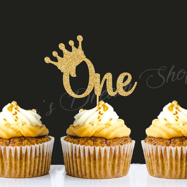 Crown Cupcake Topper Etsy