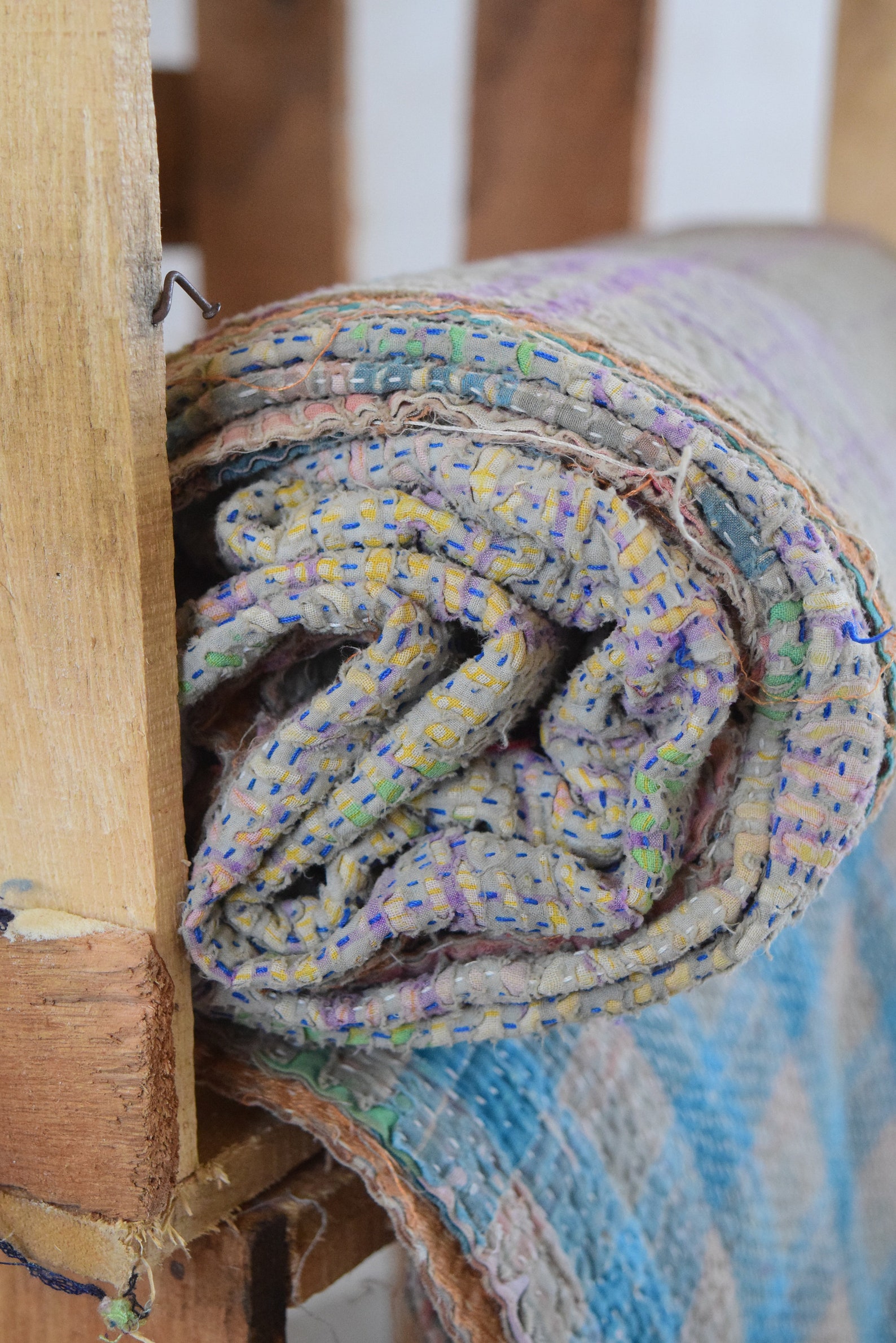 Vintage Kantha Quilts Blanket And Throw Embroidered kantha Etsy