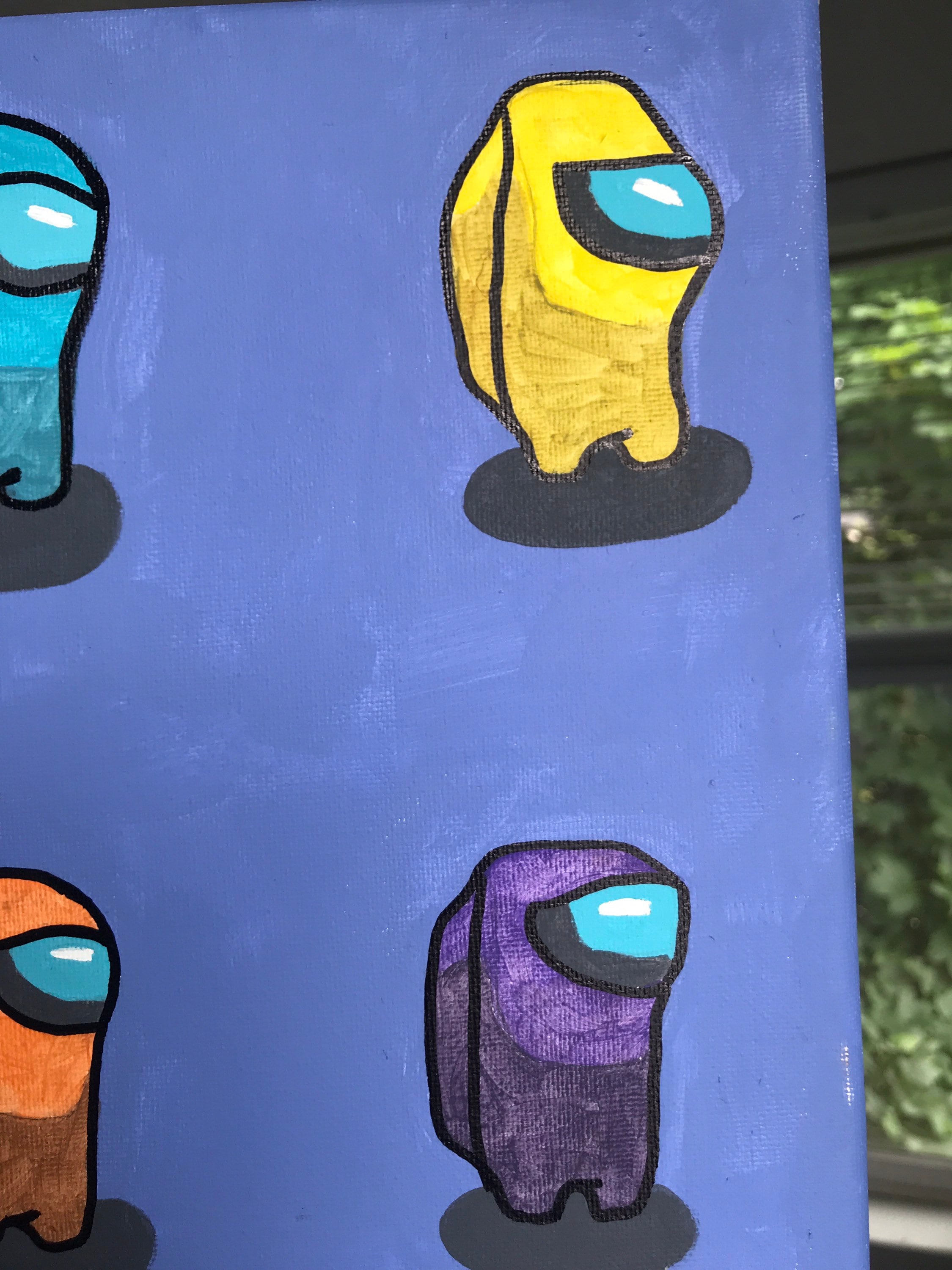 Among Us Impostor Acrylic Painting Etsy