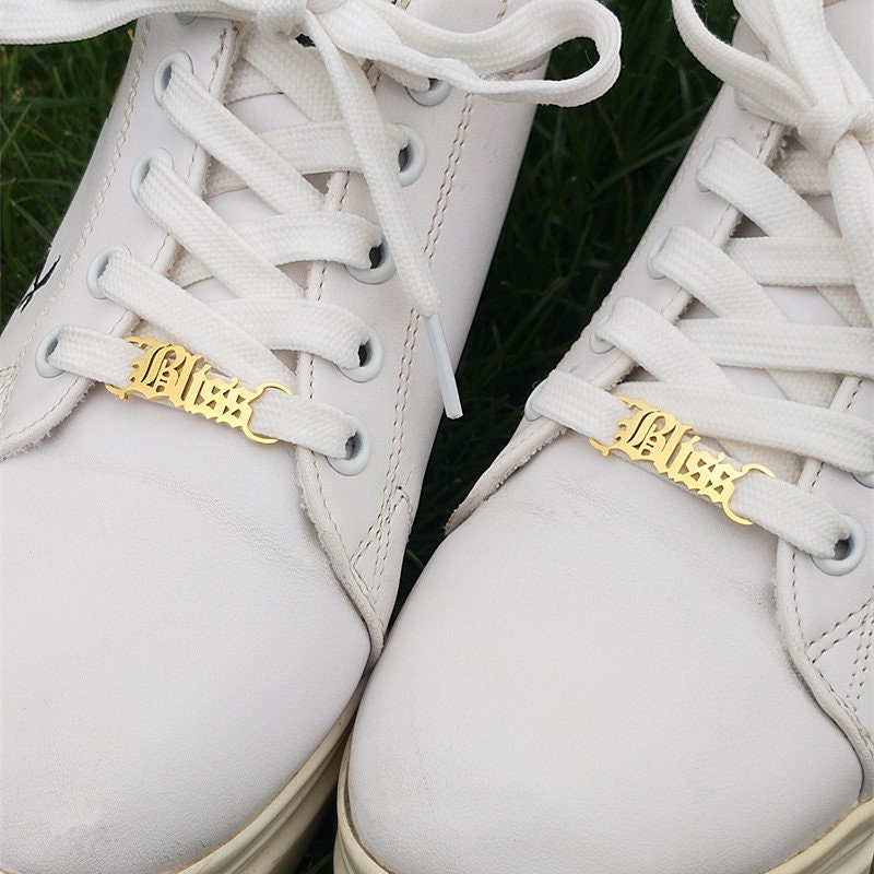 Custom Shoelace Nameplate Trainer Tags Shoelace Charms Etsy