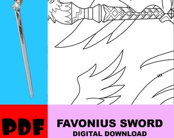 Favonius Sword Genshin Impact PDF Blueprint