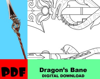 Dragon's Bane Spear Genshin Impact PDF Blueprint