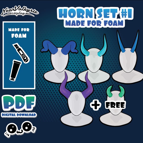 Foam Horn Patterns Set 1