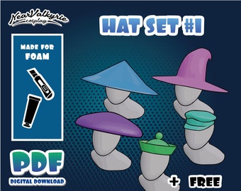 Conjunto de patrones de sombrero 1