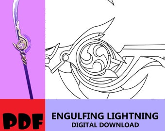 Engulfing Lighting Spear Genshin Impact PDF Blueprint