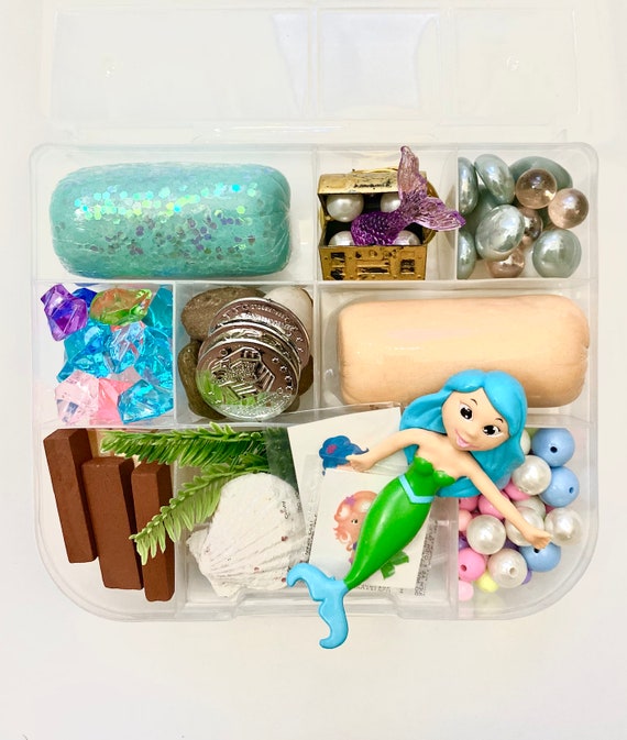 MERMAID Playdough Sensory Kit  Playdough Sensory Busy Box